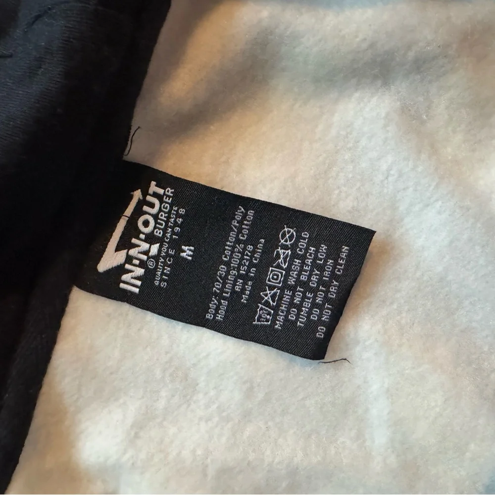 In N Out Hooded Onesie with front pocket - Picture 3 of 4